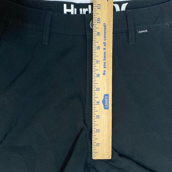 Hurley Men's Casual Swim Board Shorts Size 29 Outdoor Flat Front Black Unlined - Picture 6 of 11